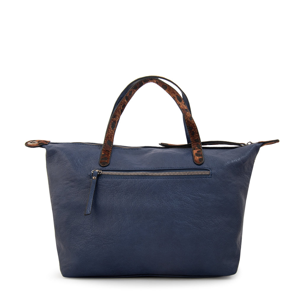 Cartera Dos Asas Santana Azul Oscuro