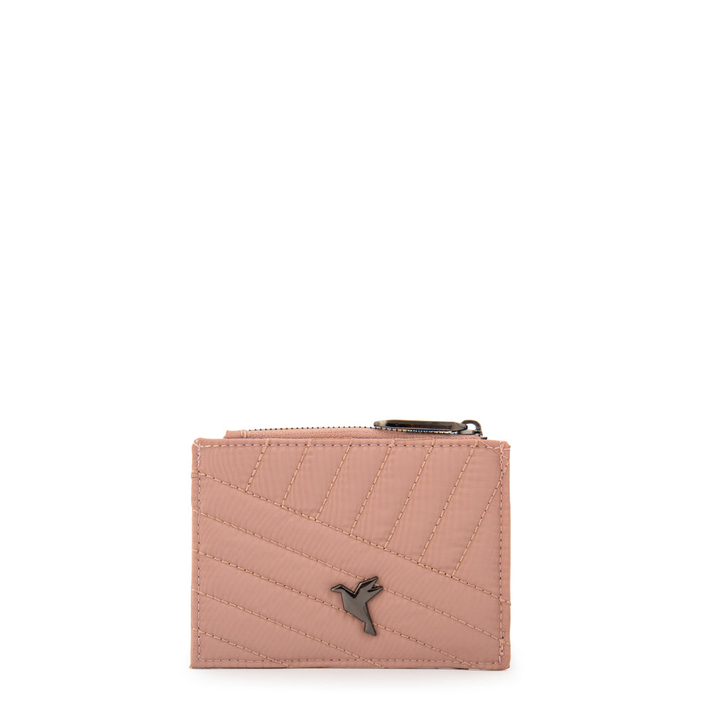 Tarjetero Sarina Rosado Viejo