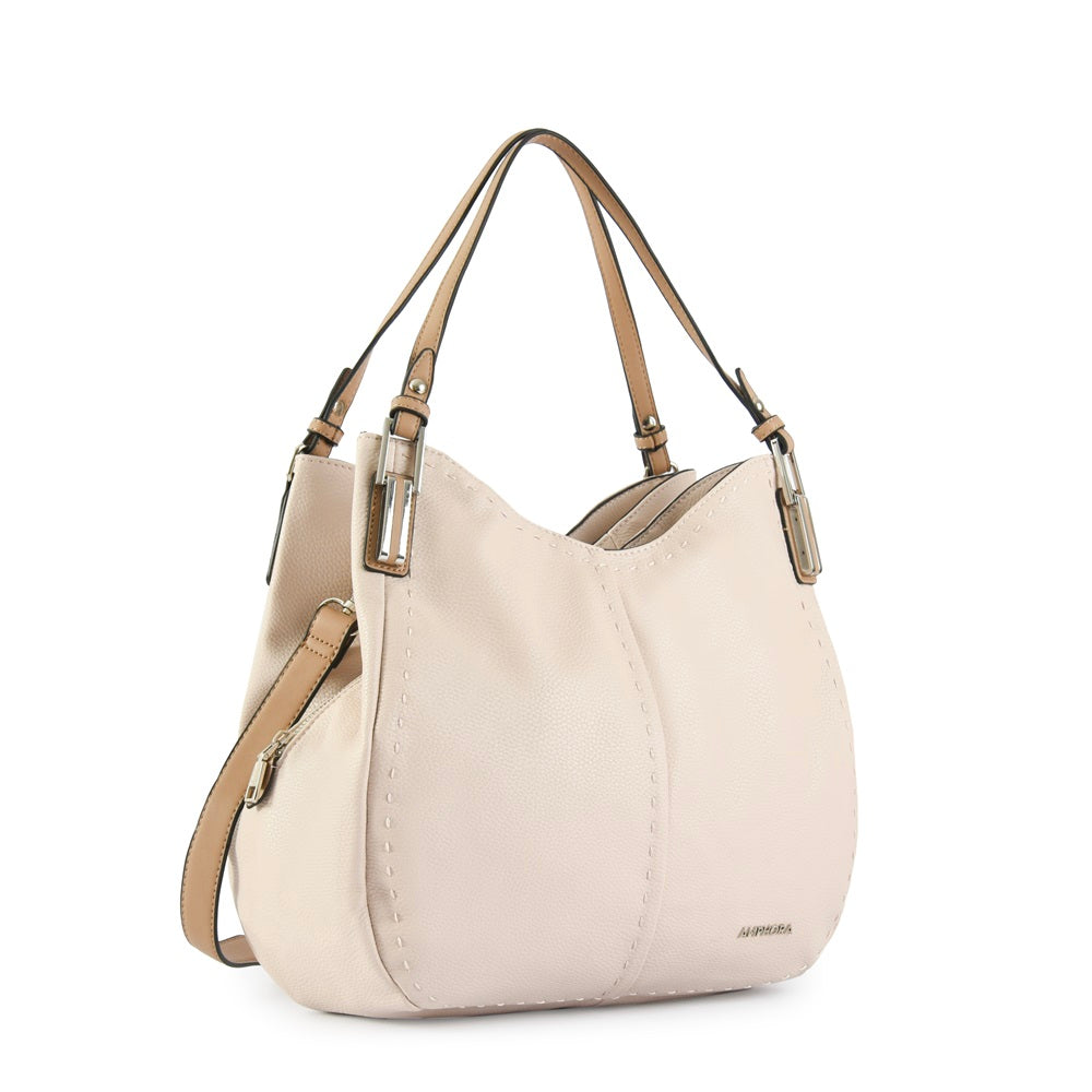 Cartera Dos Asas Mini Talina Beige