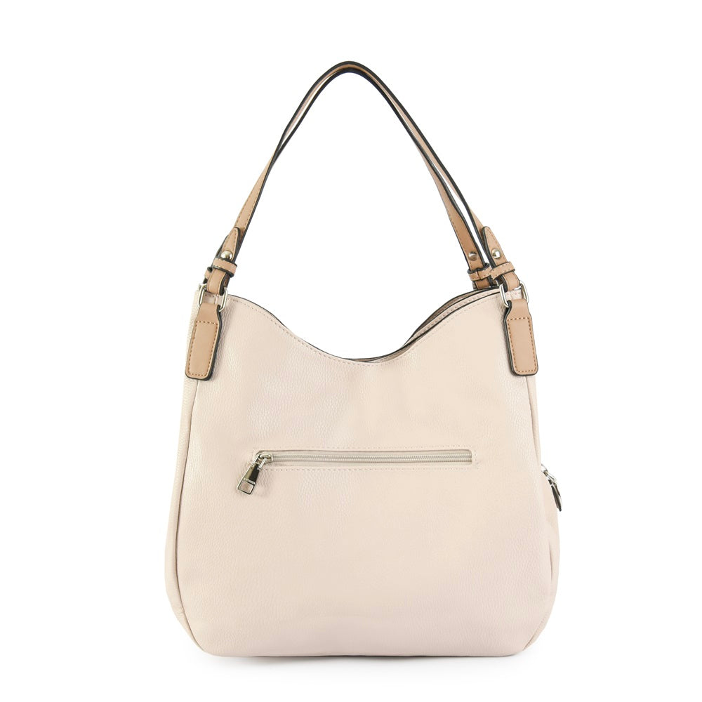 Cartera Dos Asas Mini Talina Beige