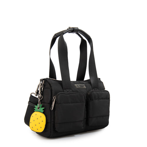 Cartera Dos Asas Pequeña Tiana Negro