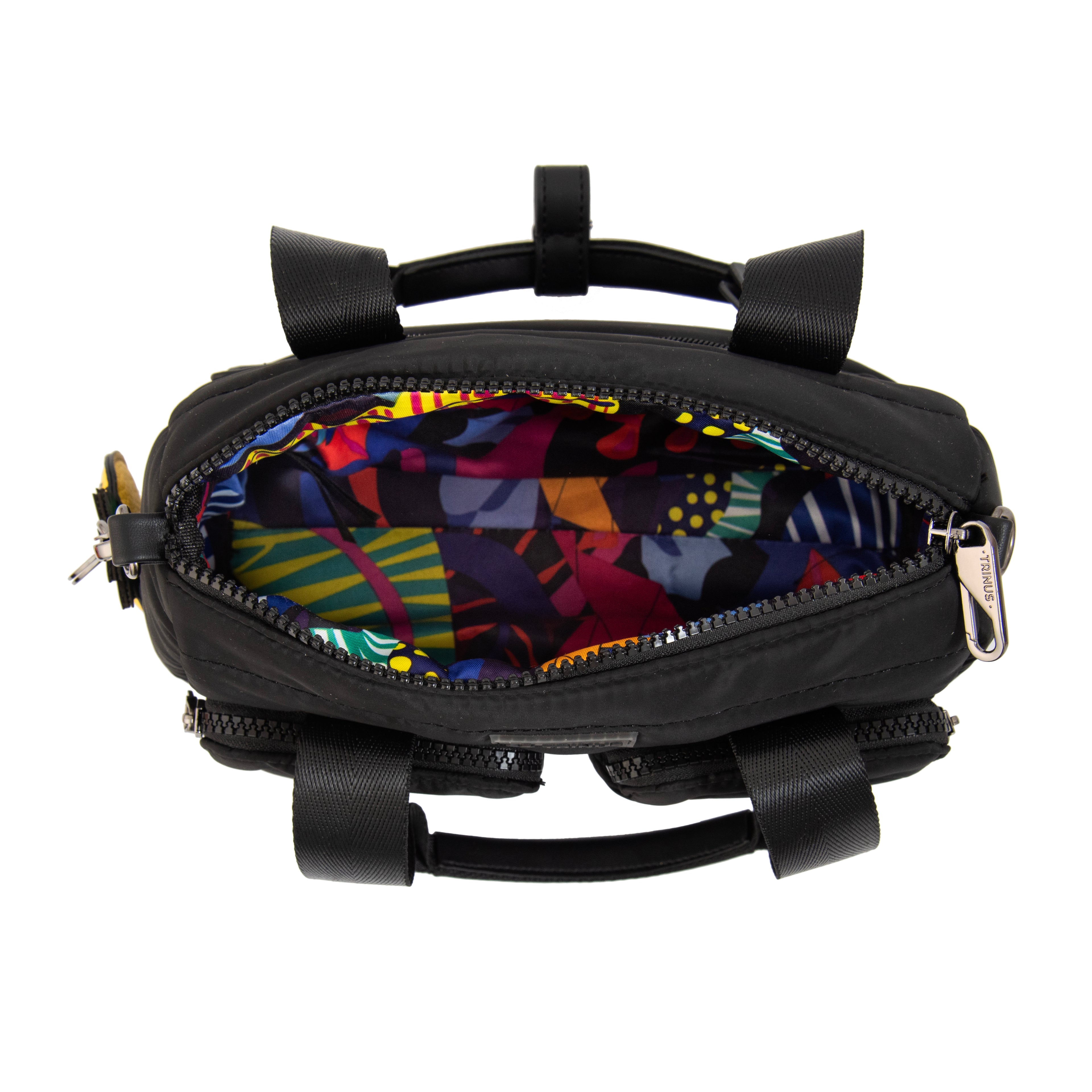 Cartera Dos Asas Pequeña Tiana Negro