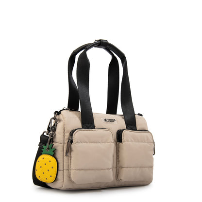 Cartera Dos Asas Pequeña Tiana Beige