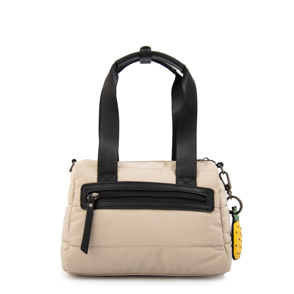 Cartera Dos Asas Pequeña Tiana Beige