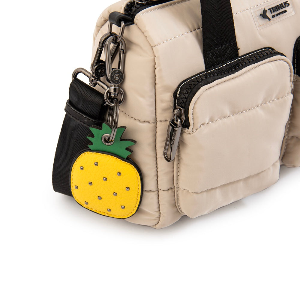 Cartera Dos Asas Pequeña Tiana Beige