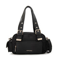 Cartera Dos Asas Baul Tiana Nylon Negro