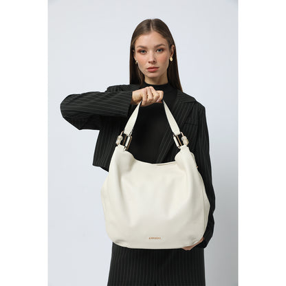 Cartera Dos Asas Vermel Blanco Crudo