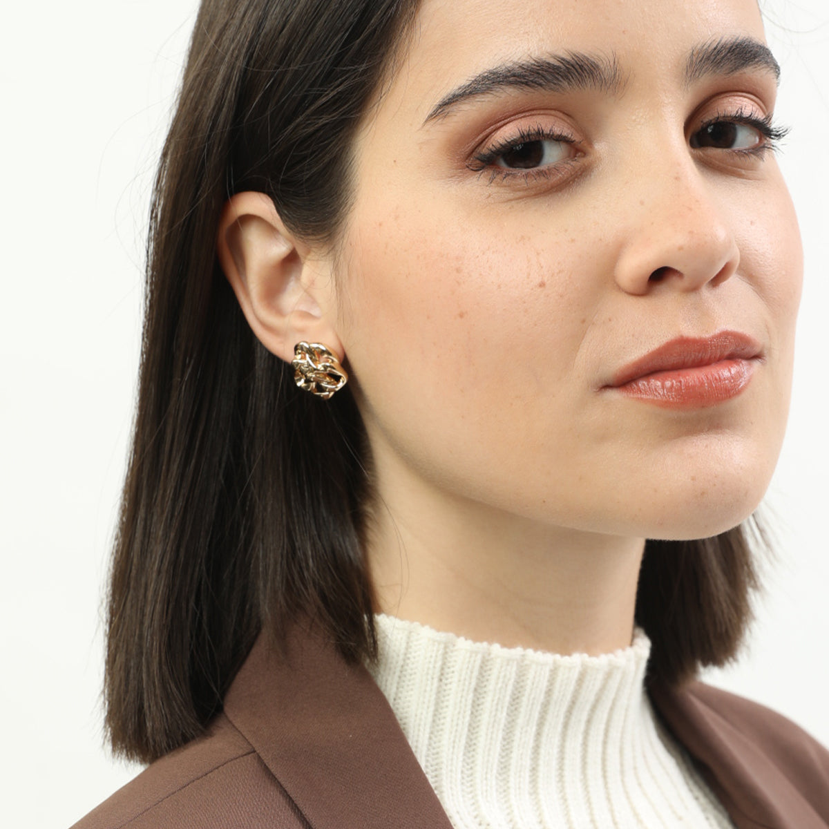 Aretes Wave D258 Dorado