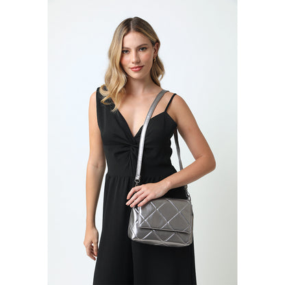 Crossbody Balory Plateado Oscuro