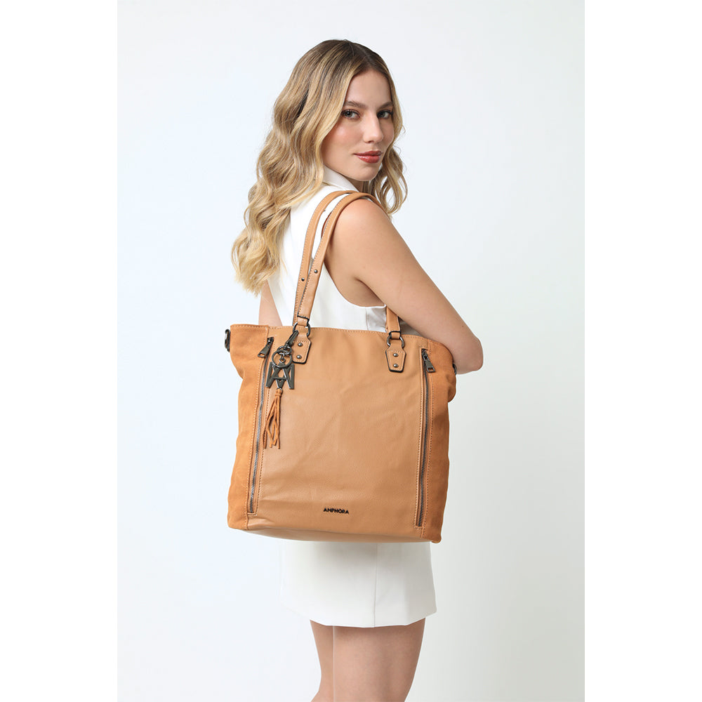 Cartera Dos Asas Lipa Camel