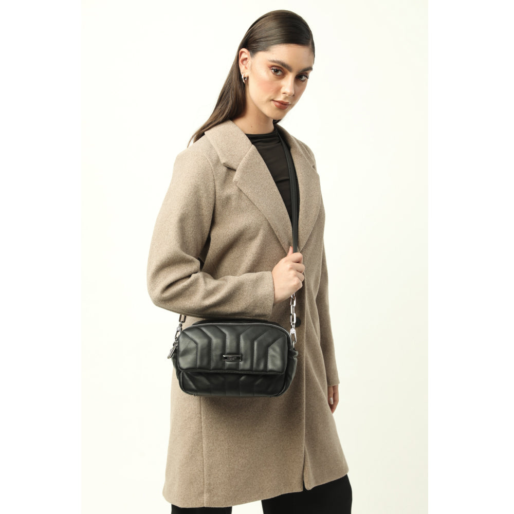 Crossbody Con Tapa Armenia Negro