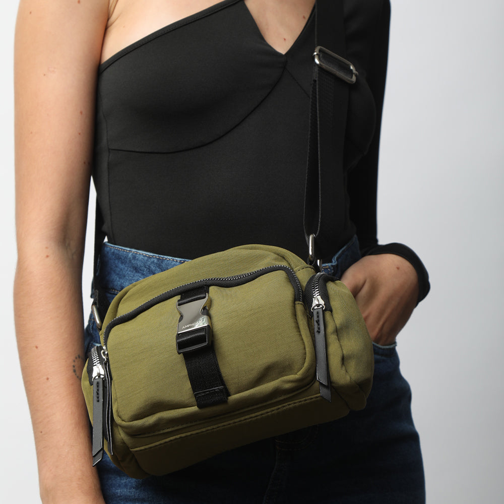 Crossbody Ray Verde Oscuro