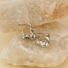 Aretes Melted Plateado